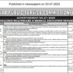 PPSC Jobs July 2025