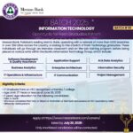 Meezan Bank INFORMATION TECHNOLOGY Jobs July 2025