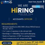Accounts Officer New Job July 2025 