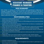 Assistant Manager Finance & Taxation New Jobs In DHA Multan July 2025