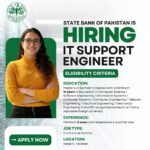 State Bank of Pakistan IT Support Engineer New Jobs July 2025