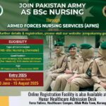 Join Pakistan Army As Bsc Nursing Jobs July 2025
